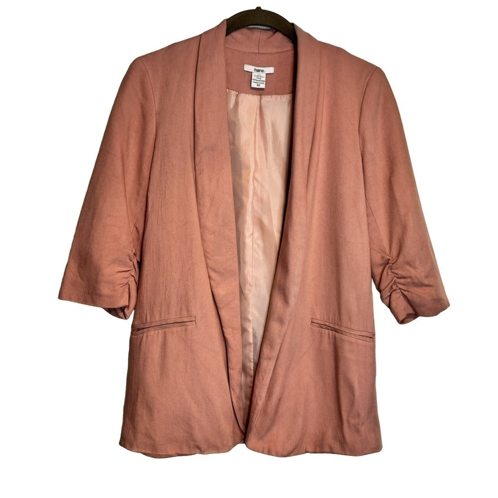 Bar III Salmon Cropped Sleeve Blazer size XS